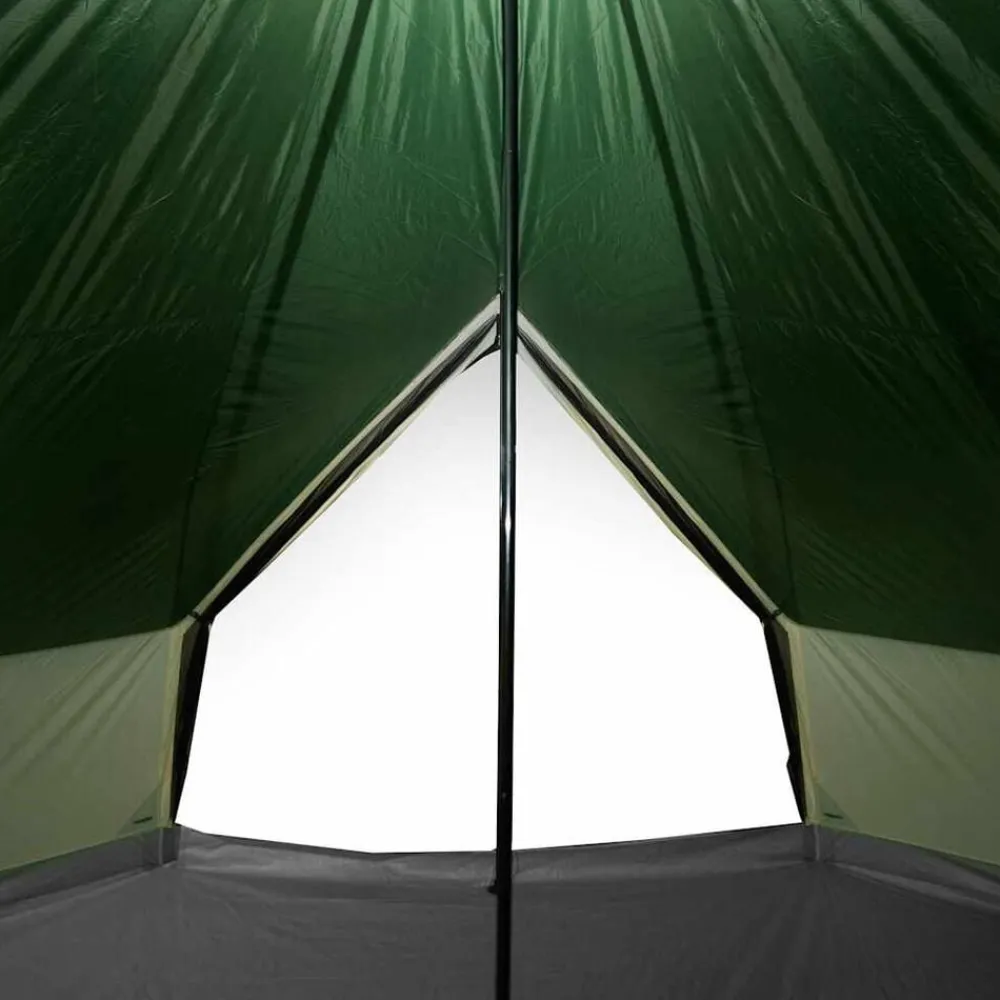 vidaXL Tienda de campaña familiar tipi 6 personas impermeable Verde Best