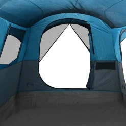 vidaXL Tienda de campaña familiar túnel 8 personas impermeable Azul