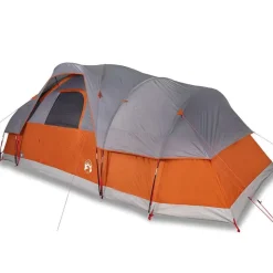 vidaXL Actividades Al Aire Libre-Tienda de campaña familiar iglú 11 personas impermeable naranja