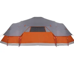 vidaXL Actividades Al Aire Libre-Tienda de campaña familiar iglú 11 personas impermeable naranja
