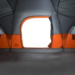 vidaXL Actividades Al Aire Libre-Tienda de campaña familiar iglú 11 personas impermeable naranja