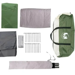 vidaXL Actividades Al Aire Libre-Tienda de campaña familiar tipi 8 personas impermeable