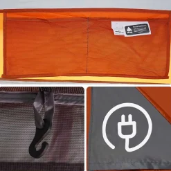 vidaXL Tienda de campaña familiar para 6 personas impermeable Gris Outlet