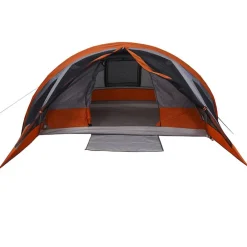 vidaXL Tienda de campaña familiar para 6 personas impermeable Gris Outlet