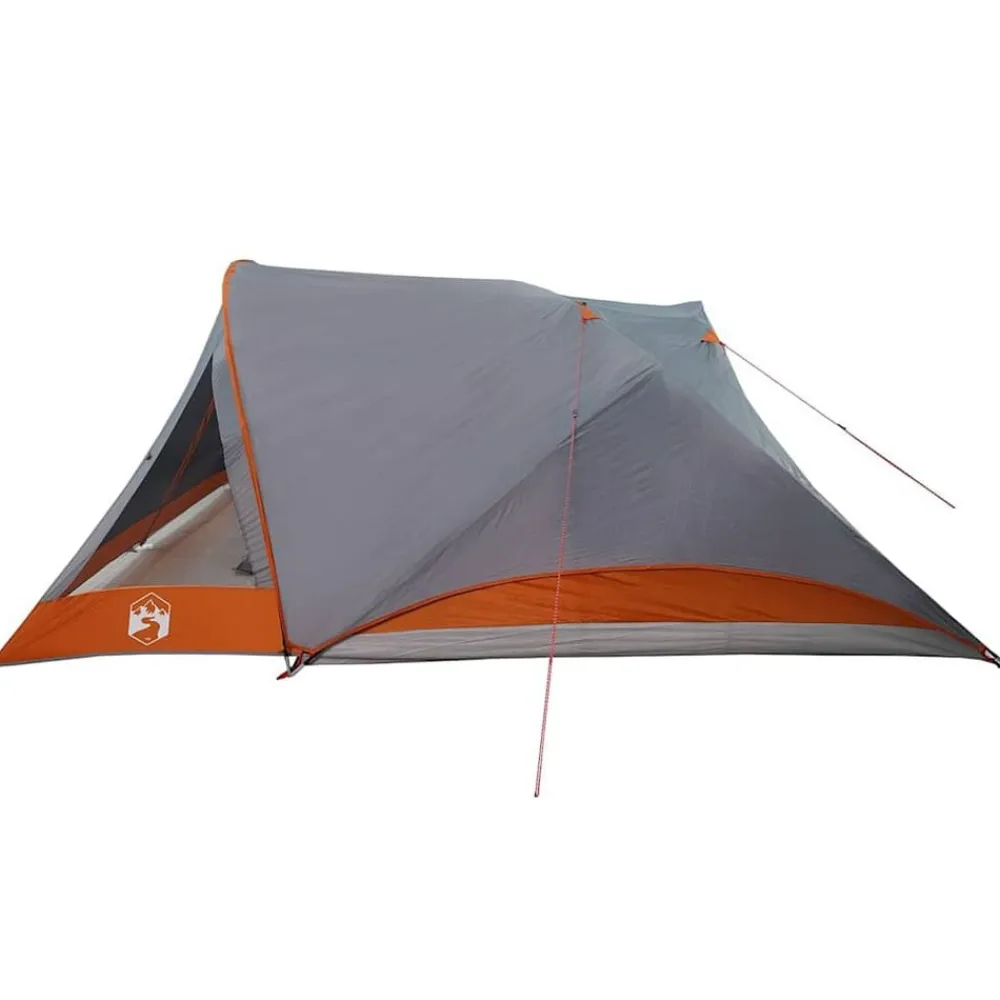 vidaXL Tienda de campaña familiar para 6 personas impermeable Gris Outlet