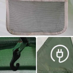 vidaXL Actividades Al Aire Libre-Tienda de campaña familiar para 6 personas impermeable