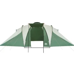 vidaXL Tienda de campaña familiar iglú 6 personas impermeable Verde New