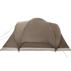 vidaXL Tienda de campaña familiar iglú 6 personas impermeable marrón Marr&oacute;n