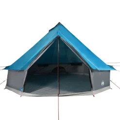 vidaXL Tienda de campaña familiar tipi 6 personas impermeable Azul Hot