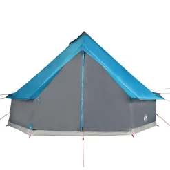 vidaXL Tienda de campaña familiar tipi 6 personas impermeable Azul Hot