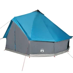 vidaXL Tienda de campaña familiar tipi 6 personas impermeable Azul Hot