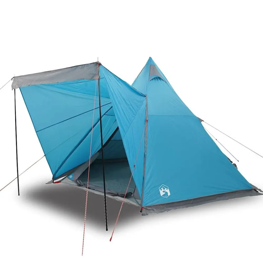 vidaXL Actividades Al Aire Libre-Tienda de campaña familiar tipi 6 personas impermeable