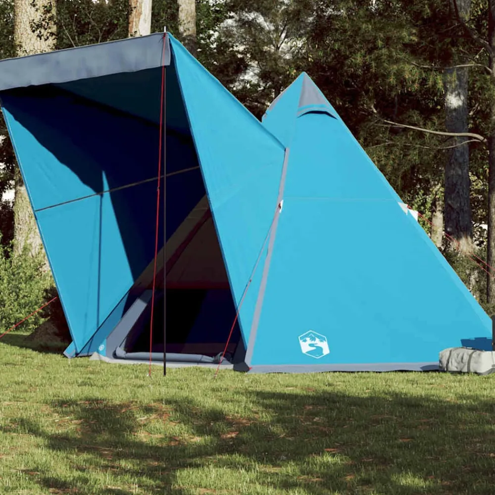 vidaXL Actividades Al Aire Libre-Tienda de campaña familiar tipi 6 personas impermeable