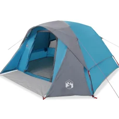 vidaXL Tienda de campaña familiar para 6 personas impermeable Azul Online