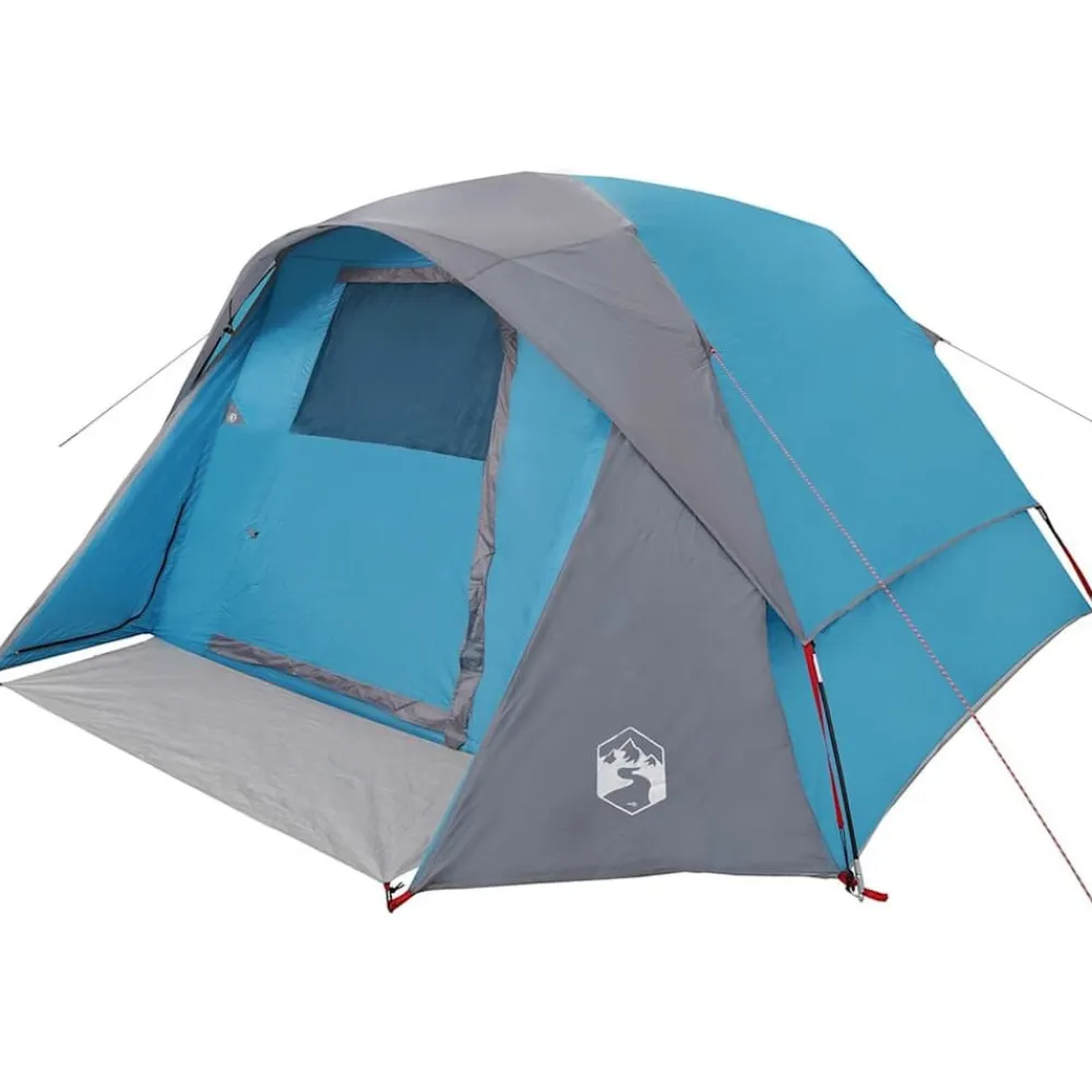 vidaXL Tienda de campaña familiar para 6 personas impermeable Azul Online