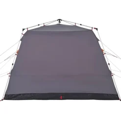 vidaXL Tienda de campaña familiar 7 personas apertura rápida gris Gris y naranja New