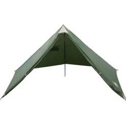 vidaXL Tienda de campaña familiar tipi 7 personas impermeable Verde Discount