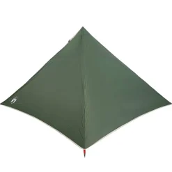 vidaXL Tienda de campaña familiar tipi 7 personas impermeable Verde Discount