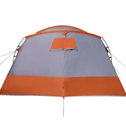 vidaXL Tienda de campaña familiar túnel 8 personas impermeable Gris Outlet