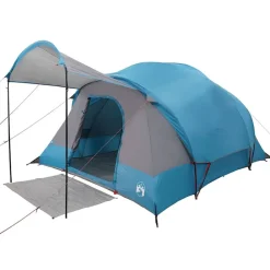 vidaXL Actividades Al Aire Libre-Tienda de campaña familiar túnel 8 personas impermeable