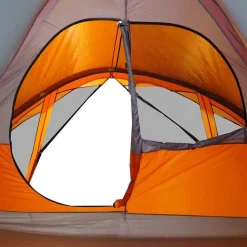 vidaXL Tienda de campaña familiar 6 personas impermeable gris naranja Gris y naranja Best