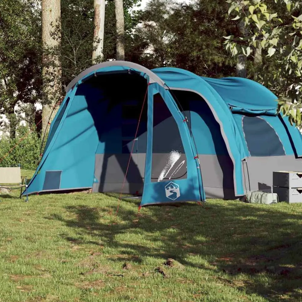vidaXL Actividades Al Aire Libre-Tienda de campaña familiar 6 personas impermeable