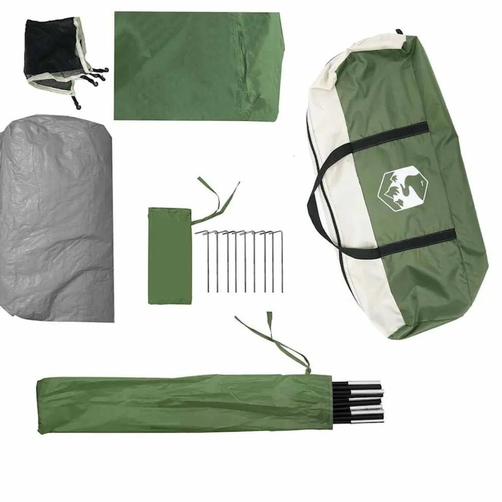 vidaXL Actividades Al Aire Libre-Tienda de campaña familiar iglú 6 personas impermeable