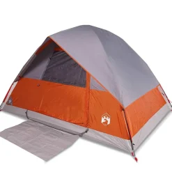 vidaXL Actividades Al Aire Libre-Tienda de campaña iglú para 2 personas impermeable naranja