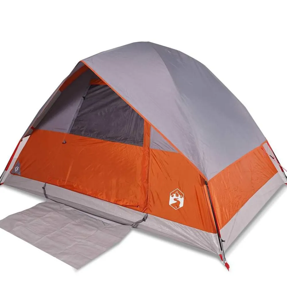 vidaXL Actividades Al Aire Libre-Tienda de campaña iglú para 2 personas impermeable naranja