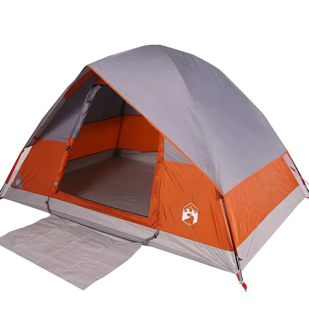 vidaXL Actividades Al Aire Libre-Tienda de campaña iglú para 2 personas impermeable naranja