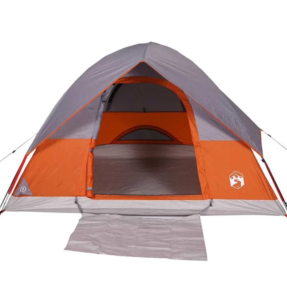 vidaXL Actividades Al Aire Libre-Tienda de campaña iglú para 2 personas impermeable naranja
