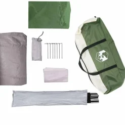 vidaXL Tienda de campaña iglú para 2 personas impermeable Verde Best