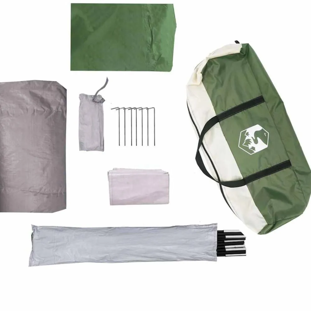vidaXL Tienda de campaña iglú para 2 personas impermeable Verde Best
