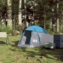 vidaXL Tienda de campaña iglú para 1 persona impermeable Azul Outlet