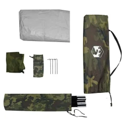 vidaXL Tienda de campaña iglú para 2 personas impermeable Camuflaje