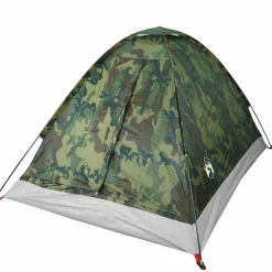 vidaXL Tienda de campaña iglú para 2 personas impermeable Camuflaje