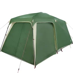 vidaXL Tienda de campaña iglú on porche 5 personas impermeable Verde Outlet