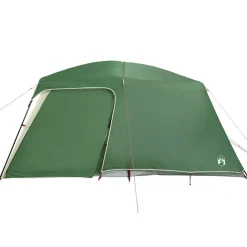 vidaXL Tienda de campaña iglú on porche 5 personas impermeable Verde Outlet