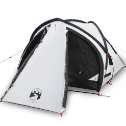 vidaXL Tienda de campaña iglú 2 personas tela opaca impermeable blanco Blanco opaco Online