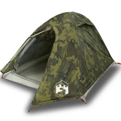 vidaXL Tienda de campaña iglú para 2 personas impermeable Camuflaje Discount