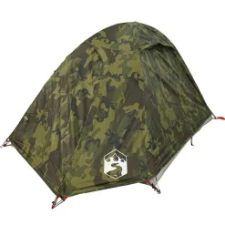vidaXL Tienda de campaña iglú para 2 personas impermeable Camuflaje Discount
