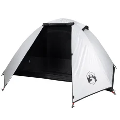 vidaXL Actividades Al Aire Libre-Tienda de campaña iglú 2 personas tela opaca impermeable blanco
