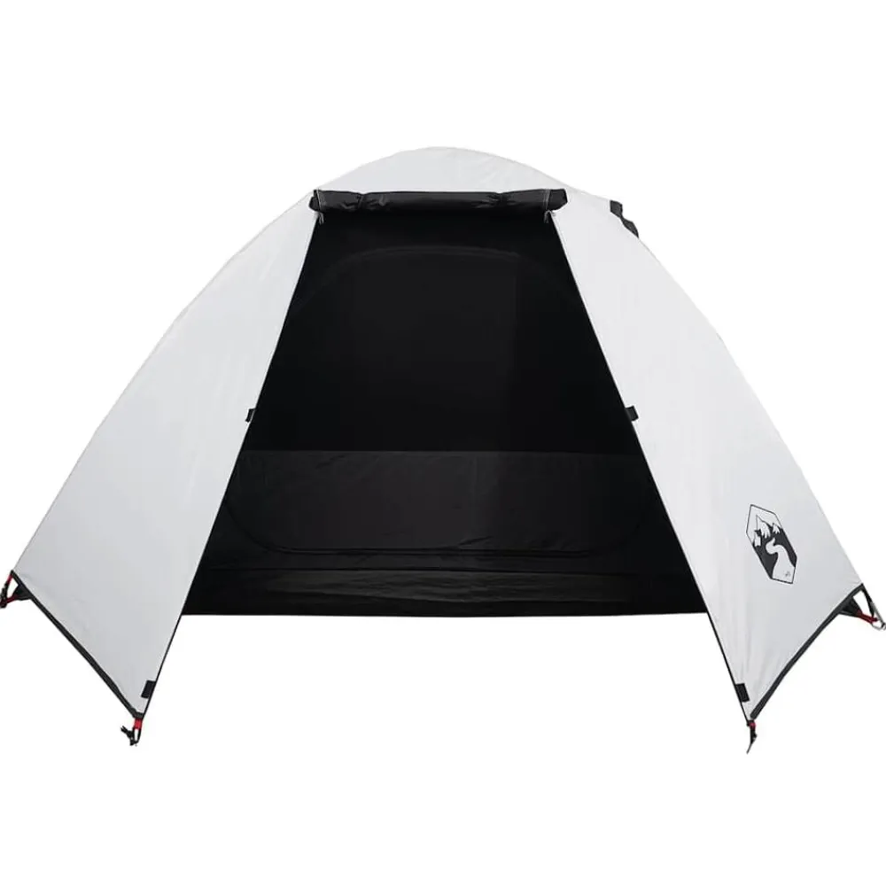 vidaXL Actividades Al Aire Libre-Tienda de campaña iglú 2 personas tela opaca impermeable blanco