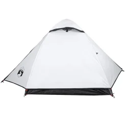 vidaXL Actividades Al Aire Libre-Tienda de campaña iglú 2 personas tela opaca impermeable blanco