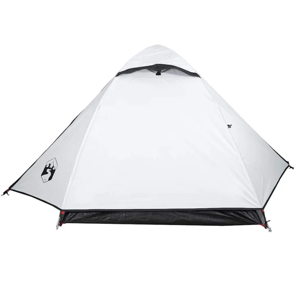 vidaXL Actividades Al Aire Libre-Tienda de campaña iglú 2 personas tela opaca impermeable blanco