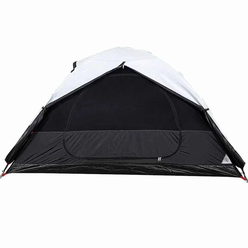 vidaXL Actividades Al Aire Libre-Tienda de campaña iglú 2 personas tela opaca impermeable blanco