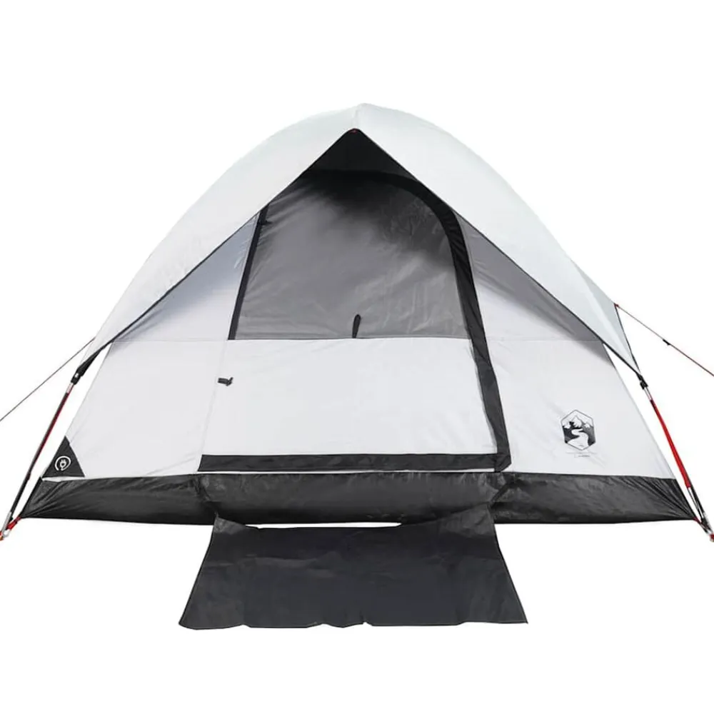 vidaXL Actividades Al Aire Libre-Tienda de campaña iglú 2 personas tela opaca impermeable blanco