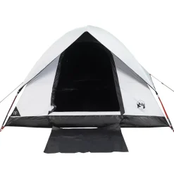 vidaXL Actividades Al Aire Libre-Tienda de campaña iglú 2 personas tela opaca impermeable blanco