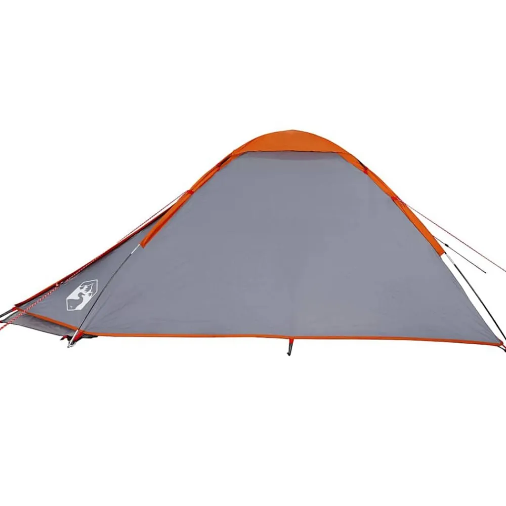 vidaXL Tienda de campaña iglú para 2 personas impermeable gris naranja Gris y naranja New