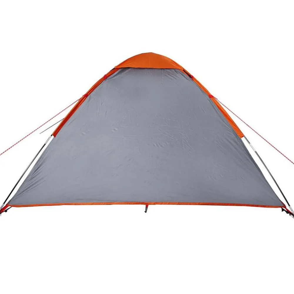vidaXL Tienda de campaña iglú para 2 personas impermeable gris naranja Gris y naranja New
